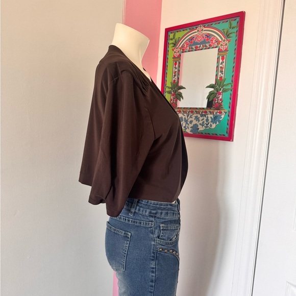 Perceptions Chocolate Brown Blazer - Picture 2 of 5